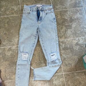 Pacsun Light Wash Distressed Skinny Jeans